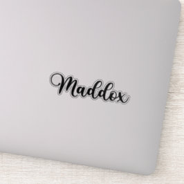 Pegatina Nombre Maddox - Caligrafía manuscrita
