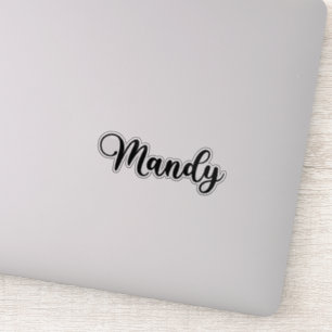 Pegatina Nombre Mandy - Caligrafía manuscrita
