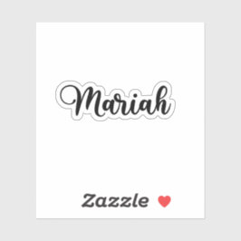 Pegatina Nombre Mariah - caligrafía manuscrita
