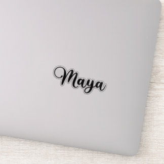 Pegatina Nombre Maya - Caligrafía manuscrita