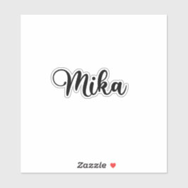 Pegatina Nombre Mika - Caligrafía manuscrita