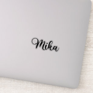 Pegatina Nombre Mika - Caligrafía manuscrita
