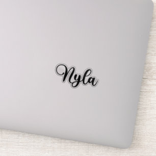 Pegatina Nombre Nyla - caligrafía manuscrita