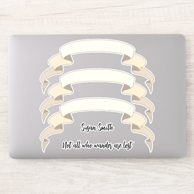 Pegatina Nombre o mensaje de banderas antiguas para la Scra (Ordenador)