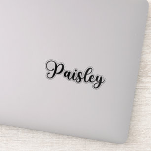 Pegatina Nombre Paisley - Caligrafía manuscrita