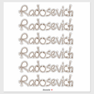 Pegatina Nombre personalizado