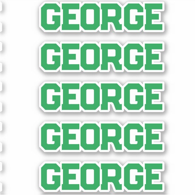 Pegatina Nombre personalizado (Anverso)