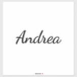 Pegatina Nombre personalizado Boda de cumpleaños Bridesmaid<br><div class="desc">Pegatina de nombres simple y genial con fondo en blanco y negro. ¡Puedes cambiar el nombre y cambiar los colores también!</div>