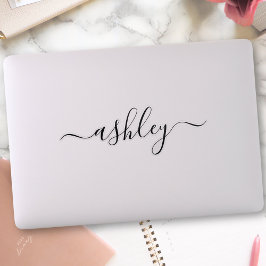 Pegatina Nombre personalizado Caligrafía de guión moderna p
