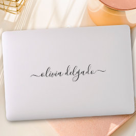Pegatina Nombre personalizado Caligrafía de guión moderna p