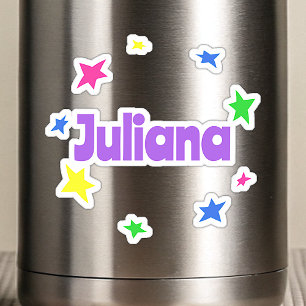 Pegatina Nombre personalizado Cool Divertido Colorido Galax