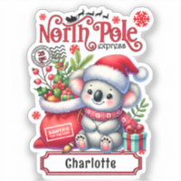 Nombre personalizado de las navidades de Koala