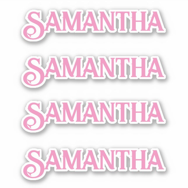 Pegatina Nombre personalizado Declinar Personalizado Times  (Anverso)