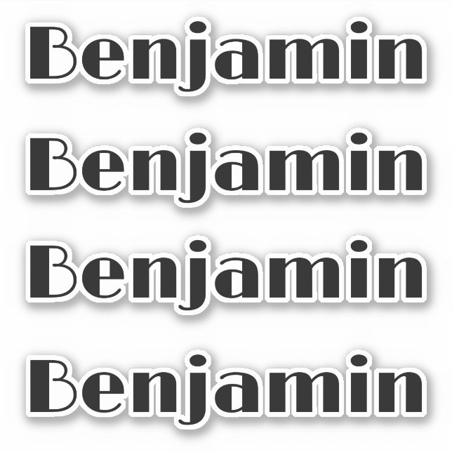 Pegatina Nombre personalizado Declinar Personalizado Times  (Anverso)