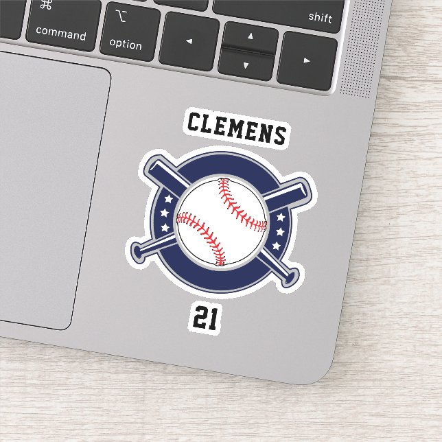 Pegatina Nombre personalizado del equipo de béisbol de Park (Detalle)