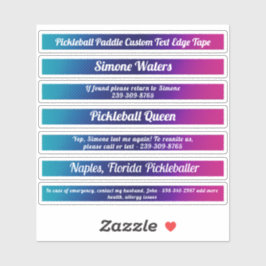 Pegatina Nombre personalizado ICE de la cinta del borde de 