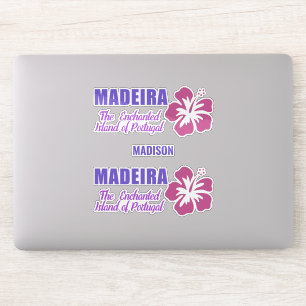 Pegatina Nombre personalizado Madeira