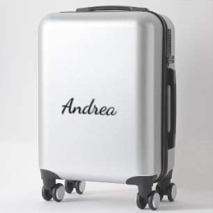 Pegatina Nombre personalizado Personalizado blanco simple n