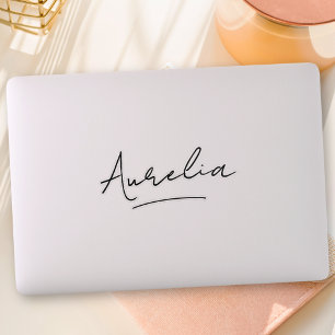 Pegatina Nombre personalizado Portátil con logotipo de firm