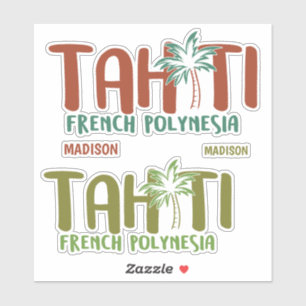 Pegatina Nombre personalizado Tahití