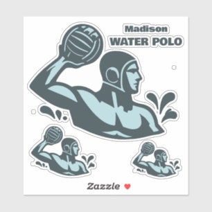 Pegatina Nombre Personalizado Water Polo