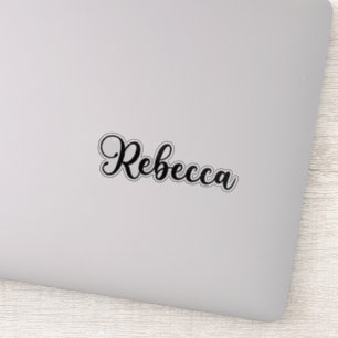 Pegatina Nombre Rebecca - Caligrafía manuscrita