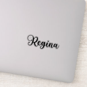 Pegatina Nombre Regina - Caligrafía manuscrita