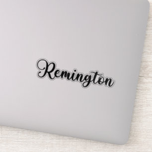 Pegatina Nombre Remington - caligrafía manuscrita