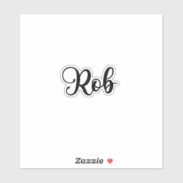 Pegatina Nombre Rob - Caligrafía manuscrita