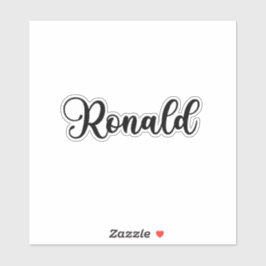Pegatina Nombre Ronald - Caligrafía manuscrita
