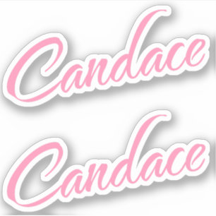 Pegatina Nombre rosa de canto x2