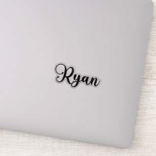 Pegatina Nombre Ryan - Caligrafía manuscrita