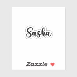 Pegatina Nombre Sasha - Caligrafía manuscrita