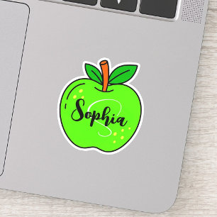 Pegatina Nombre y monograma lindos personalizados Profeso