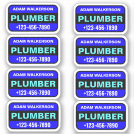 Pegatina Nombre y número de teléfono del complemento - Serv