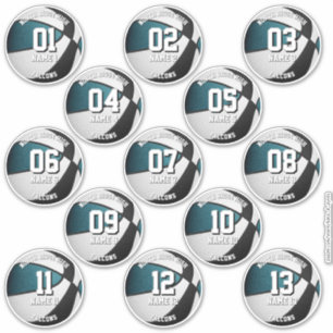 Pegatina Nombres de 13 jugadores del personalizado de balon