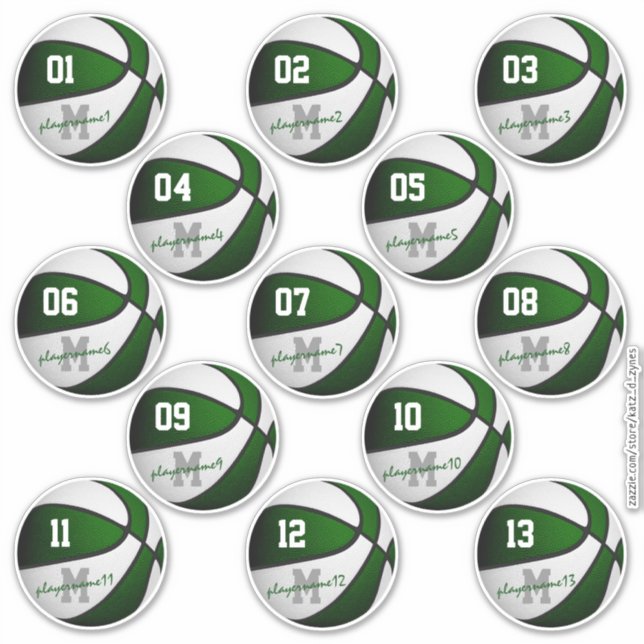 Pegatina nombres de jugadores del personalizado de balonces (Anverso)