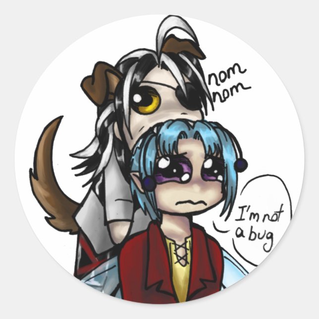 Pegatina Nomnom (Anverso)
