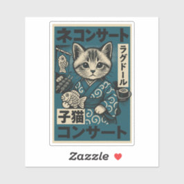 Pegatina Noodle Neko