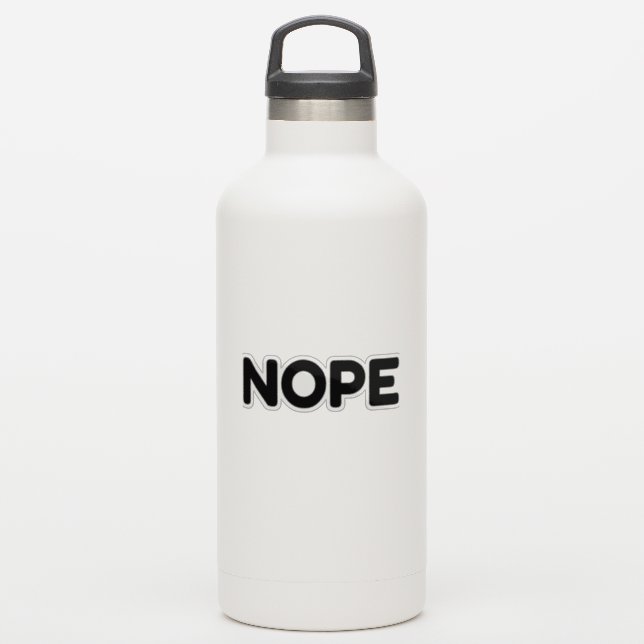 PEGATINA NOPE (Botella de agua)