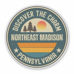 Pegatina Nordeste de Madison, Pensilvania