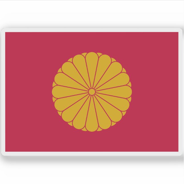 Pegatina Norma imperial de Japón (1869 hasta la fecha) (Anverso)