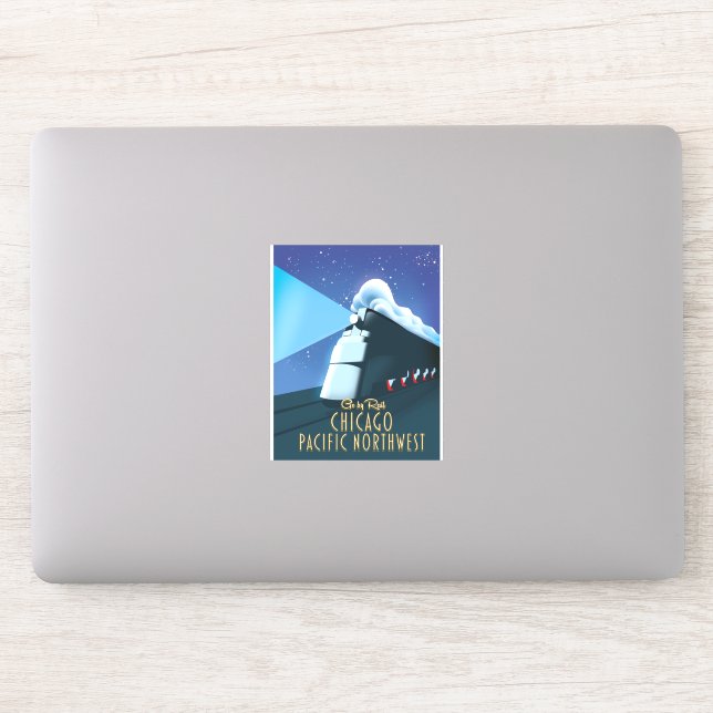 Pegatina Noroeste de Chicago (Ordenador)