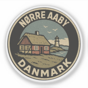 Pegatina Nørre Aaby, Dinamarca Danmark