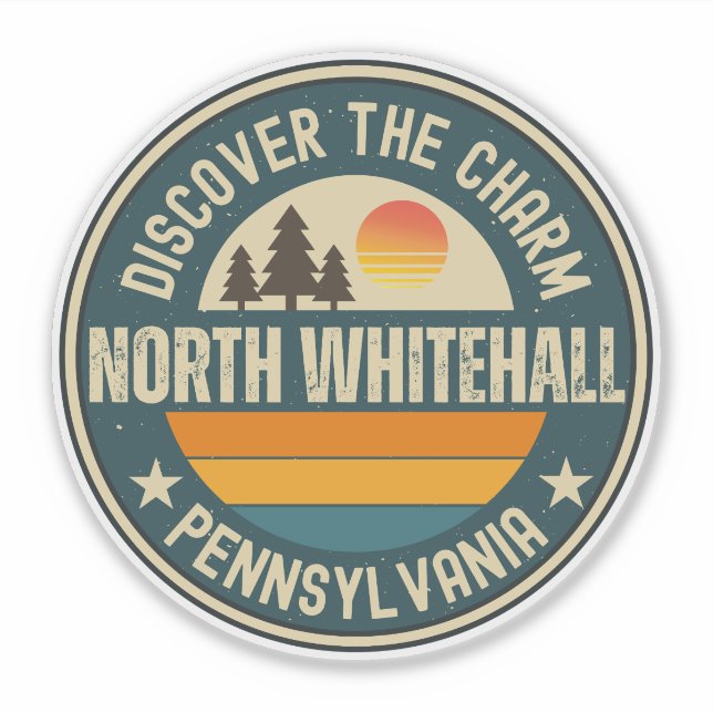 Pegatina North Whitehall, Pensilvania (Anverso)