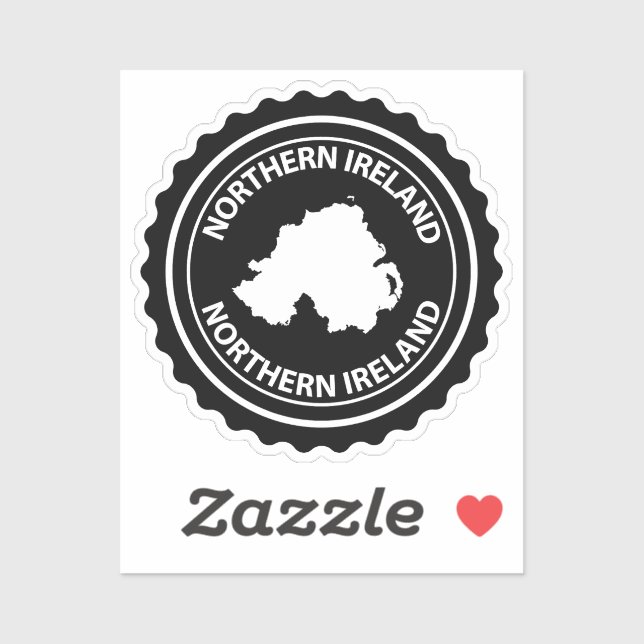 Pegatina Northern Ireland (Hoja)