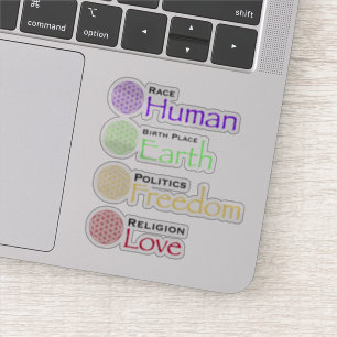 Pegatina NOSOTROS todos la libertad de amor humana