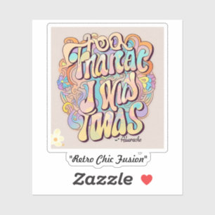 Pegatina "Nostalgia de moda"