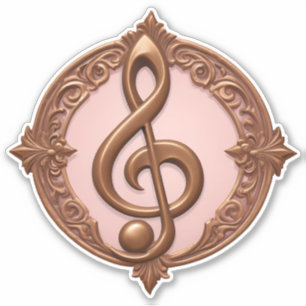 Pegatina Nota de limpieza musical