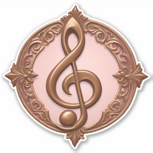 Pegatina Nota de limpieza musical (Anverso)